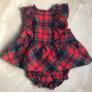 LIKE NEW - Janie and Jack girl’s Christmas outfit